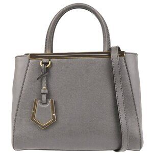 Fendi Gray Petite 2Jours Tote Bag 166116